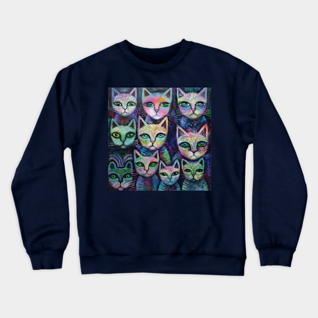 10 Alley cats Crewneck Sweatshirt by karincharlotte